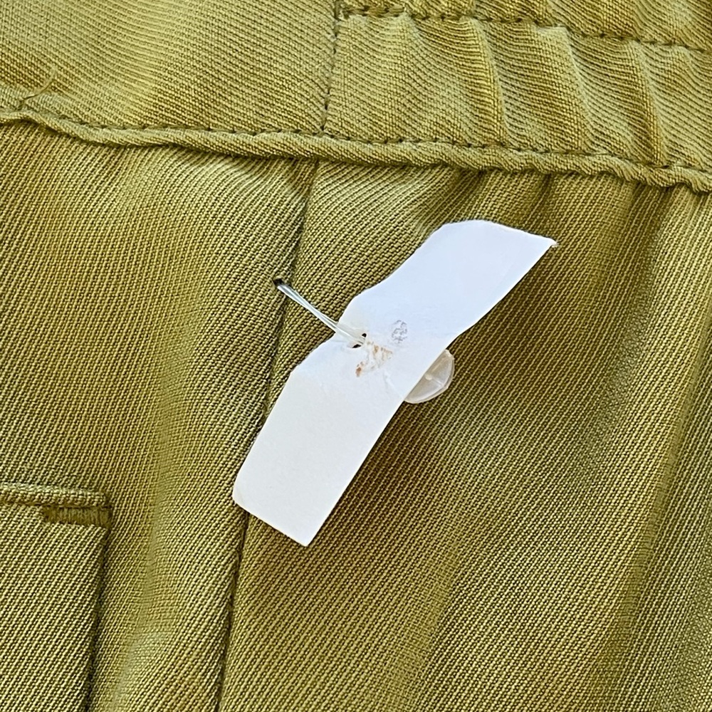 Steve Madden Green Wide-Leg Cargo Pockets Pleated High Waist Pants NWOT Size XL - Picture 8 of 8